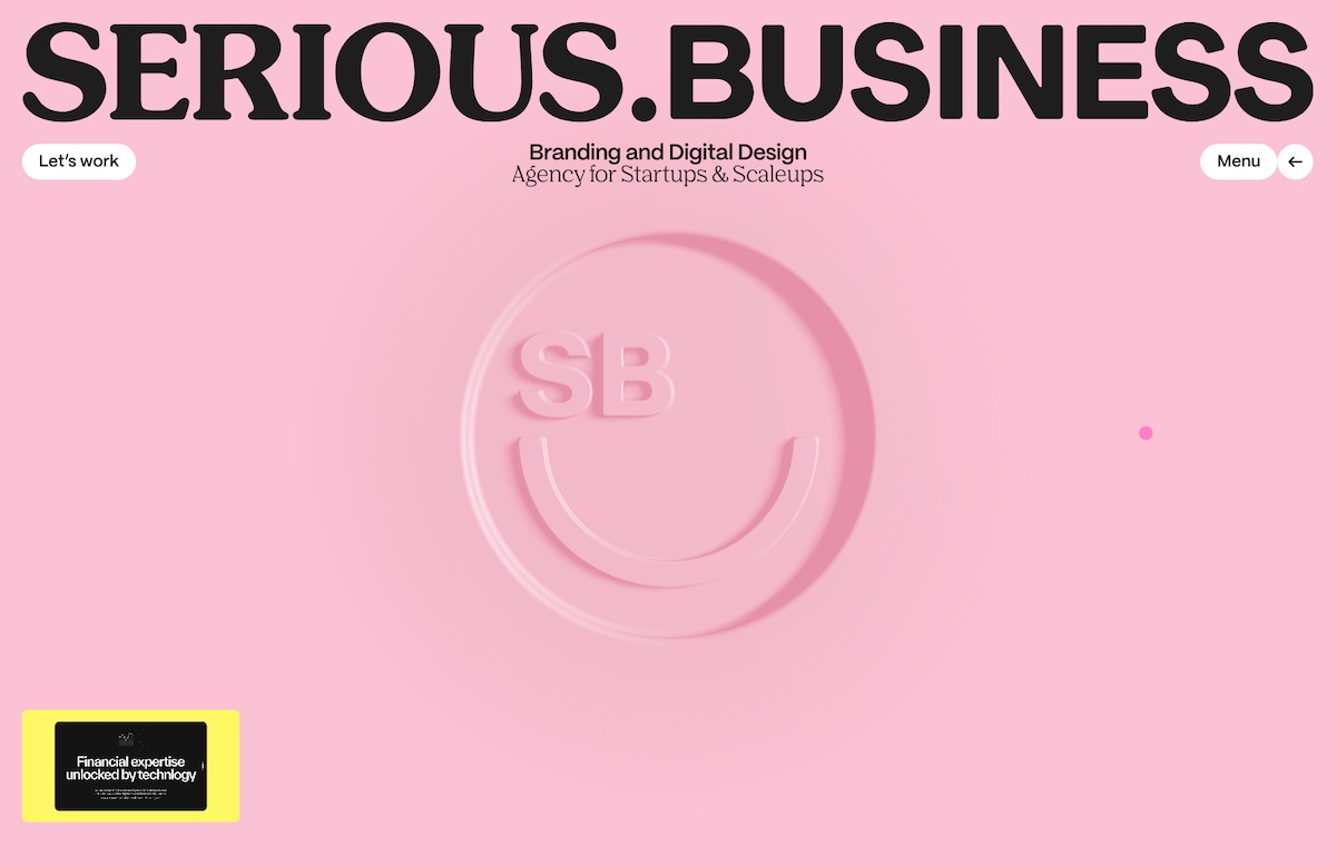 Serious business on inspiration supply web design inspiration gallery